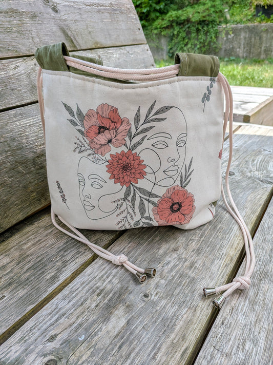 Le sac Sororité - 2 Femmes - Kaki