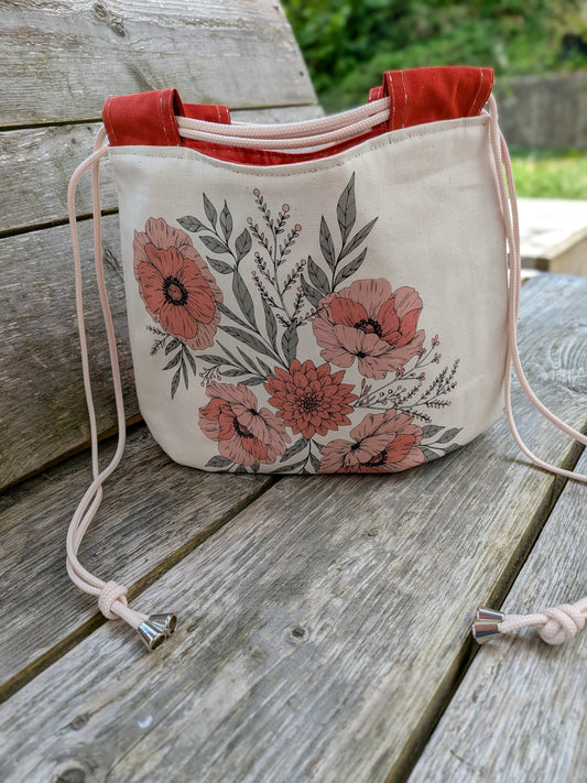 Le sac Sororité - Fleurs - Brique