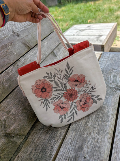 Le sac Sororité - Fleurs - Brique