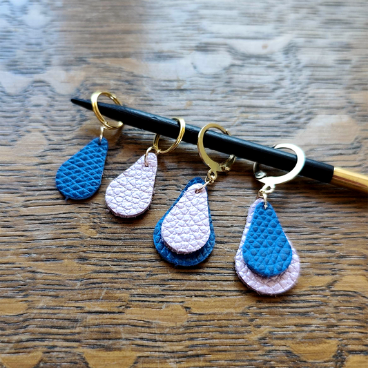 Gouttes de cuir – marqueurs de maille