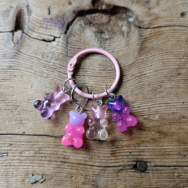 Lot de 4 Anneaux marqueurs - Oursons G