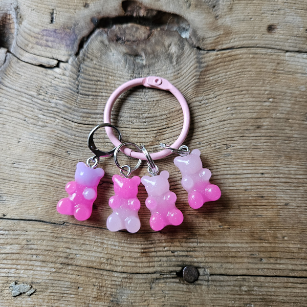 Lot de 4 Anneaux marqueurs - Oursons H
