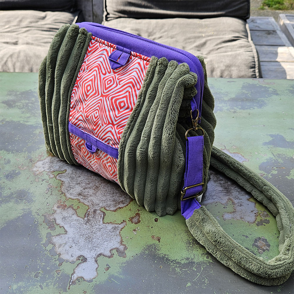 Sac Clap à projet DUO taille 2 – fait main, tissu au choix, avec dragonne