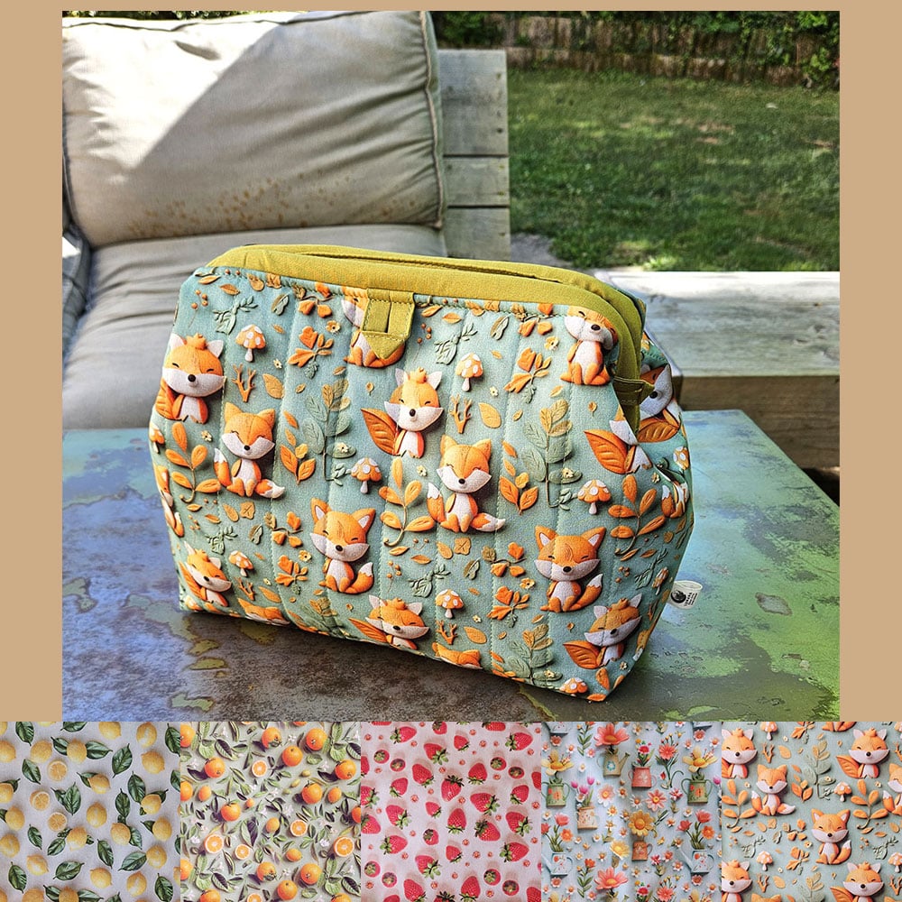 Sac Clap à projet tricot taille 2 – fait main, tissu 3D précommande