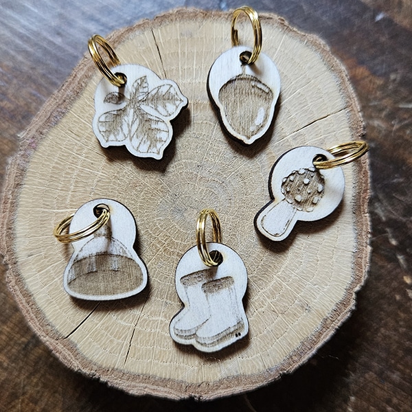 Anneaux marqueurs collection Automne - Gland